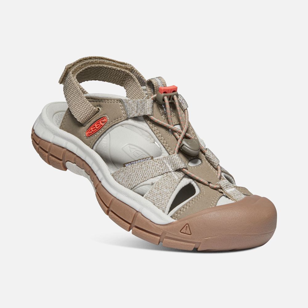 Sandales Keen Femme Beige/Corail | Ravine H2 | IACXF-4583